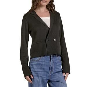 NWT Elan Knit Rocky Blazer Sweater Black Size M